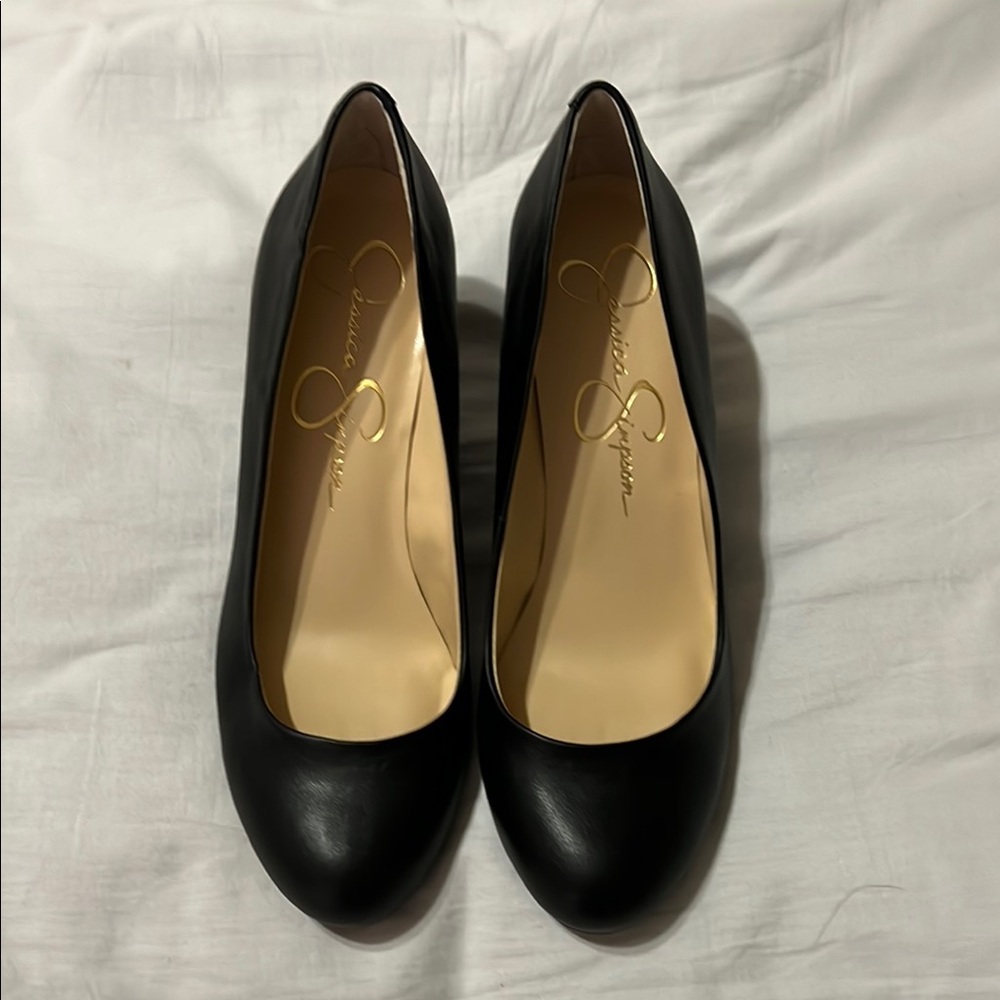 Jessica Simpson Black Wedges Stylish Comfortable Footwear